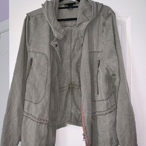 LANE BRYANT GREEN UTILITY JACKET